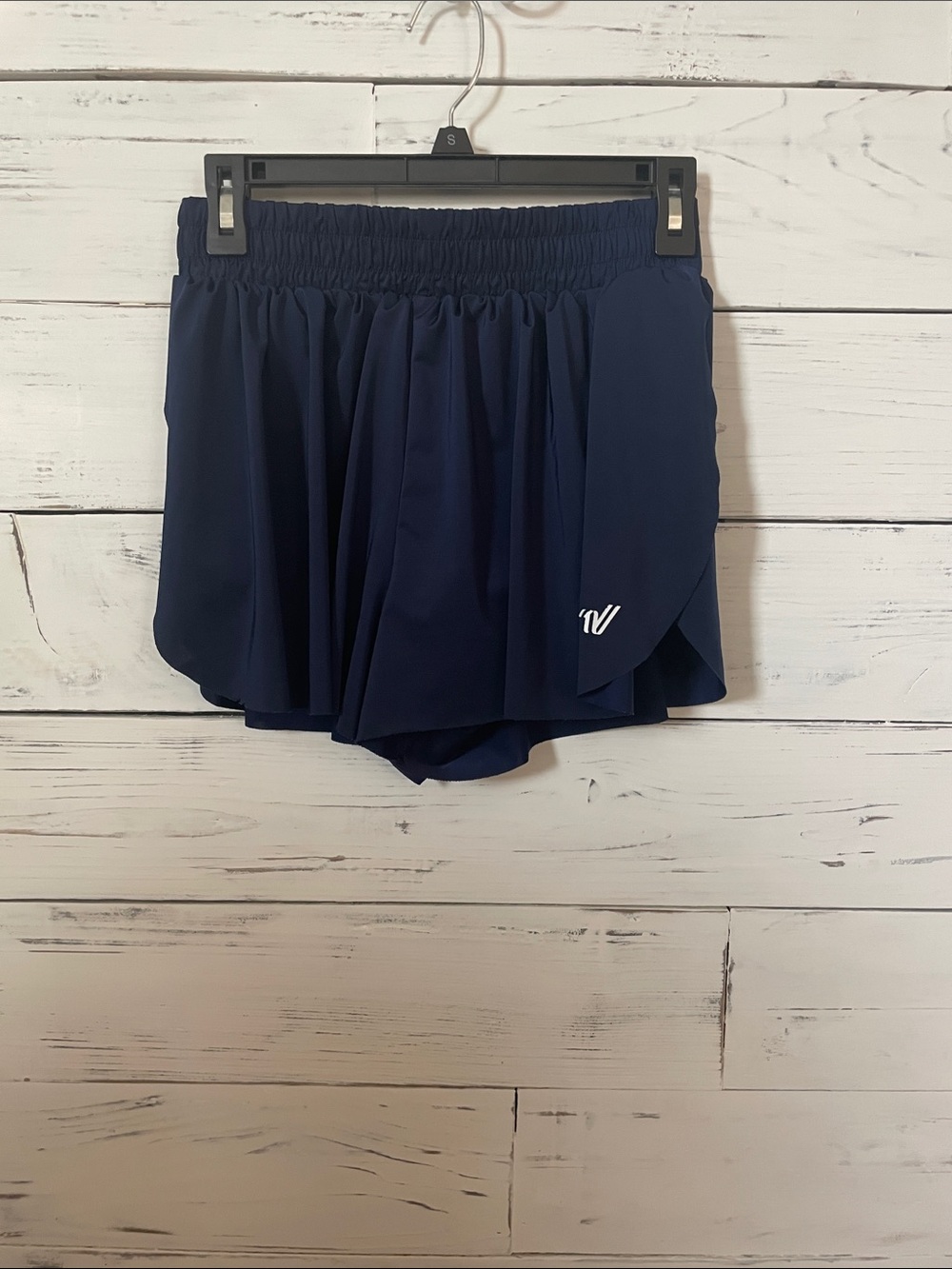 Varsity Navy Layered Active Skort